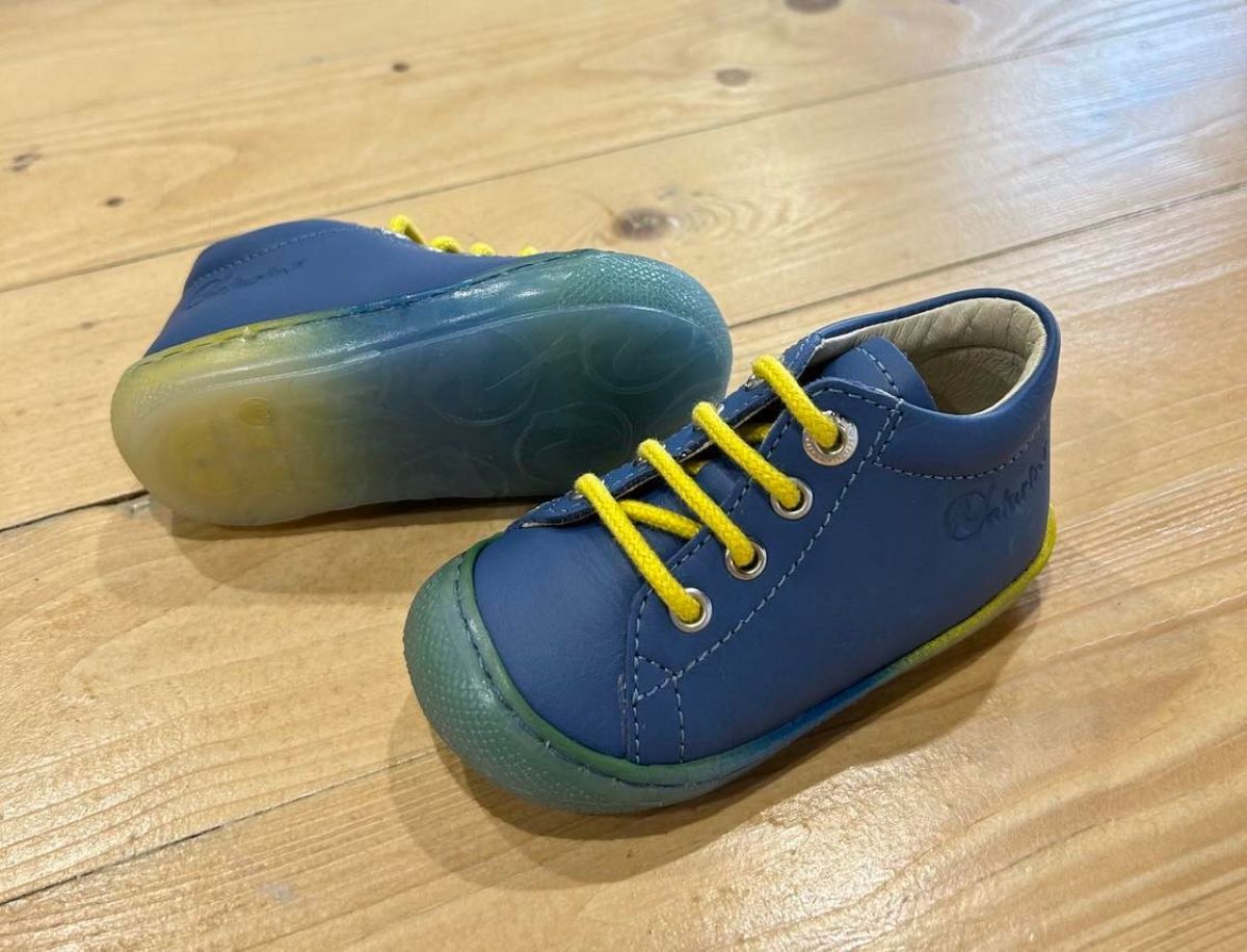 Chaussures Naturino Cocoon Calf Sole sha Azure Yellow